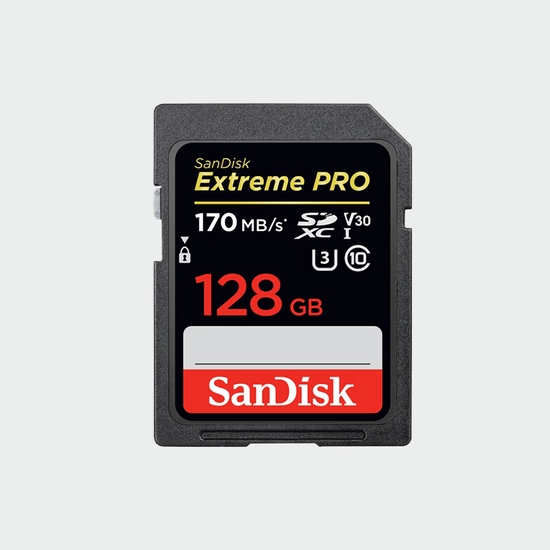 3304V876 - SanDisk Extreme Pro SDXC UHS-I C10 Memory Card, 128GB